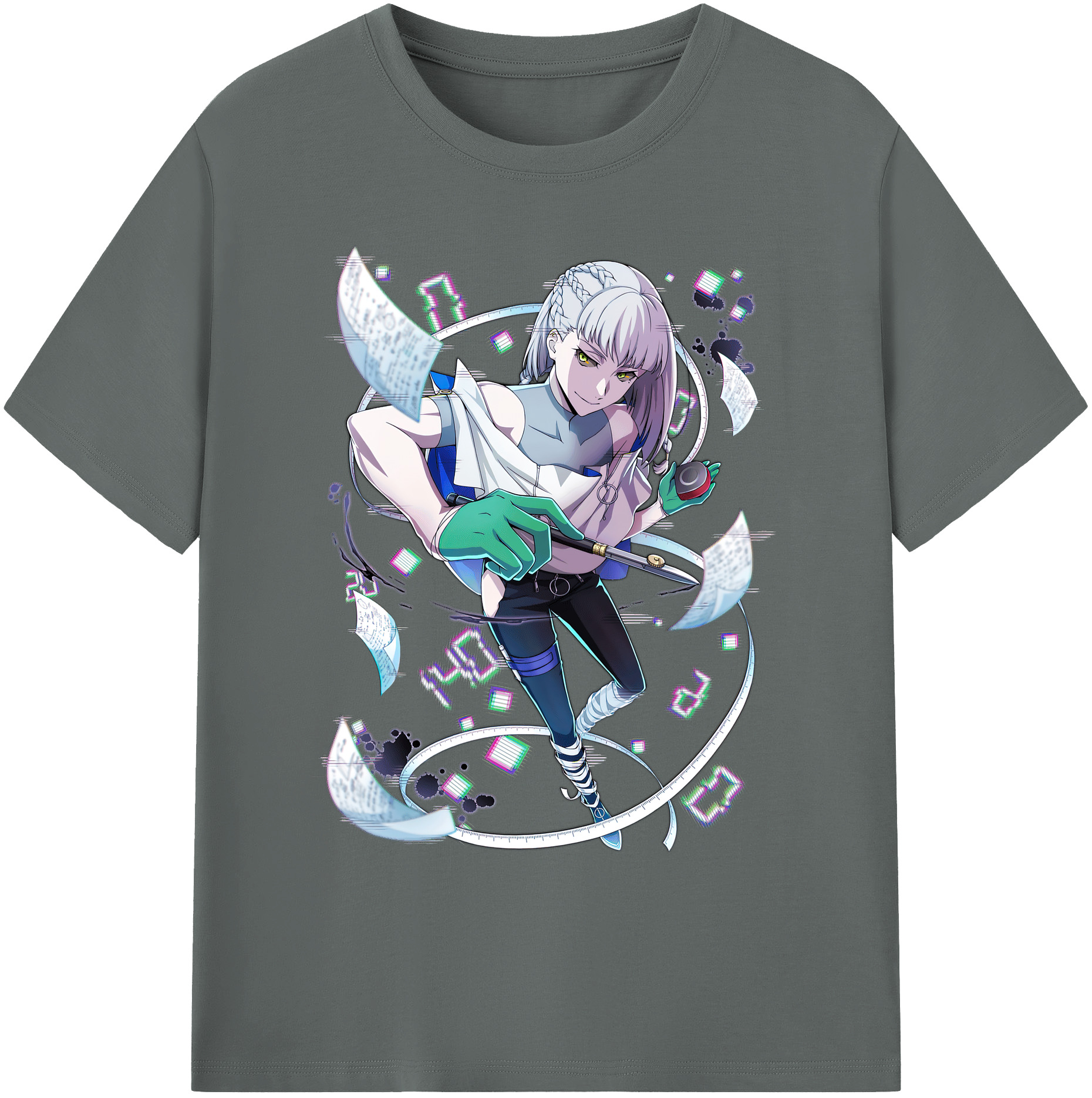 （画像用） 文豪ストレイドッグス Bungo Stray Dogs 綿100％ メンズ半袖Tシャツ｜肌触りやわらか＆通気性